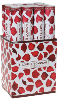 Konfettikanone Rosenblätter 40cm