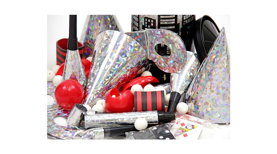 Tischbombe Maxi Partytime Holo Silber